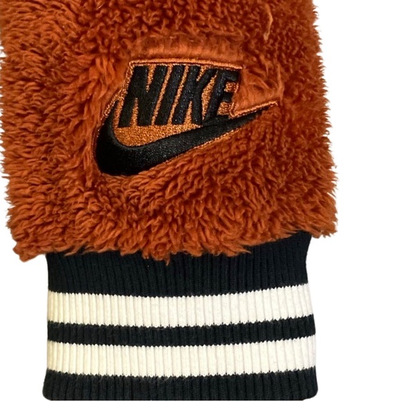 Women’s Nike Sherpa Super Soft Funky Bomber Teddy Jacket Size Medium - Picture 6 of 7